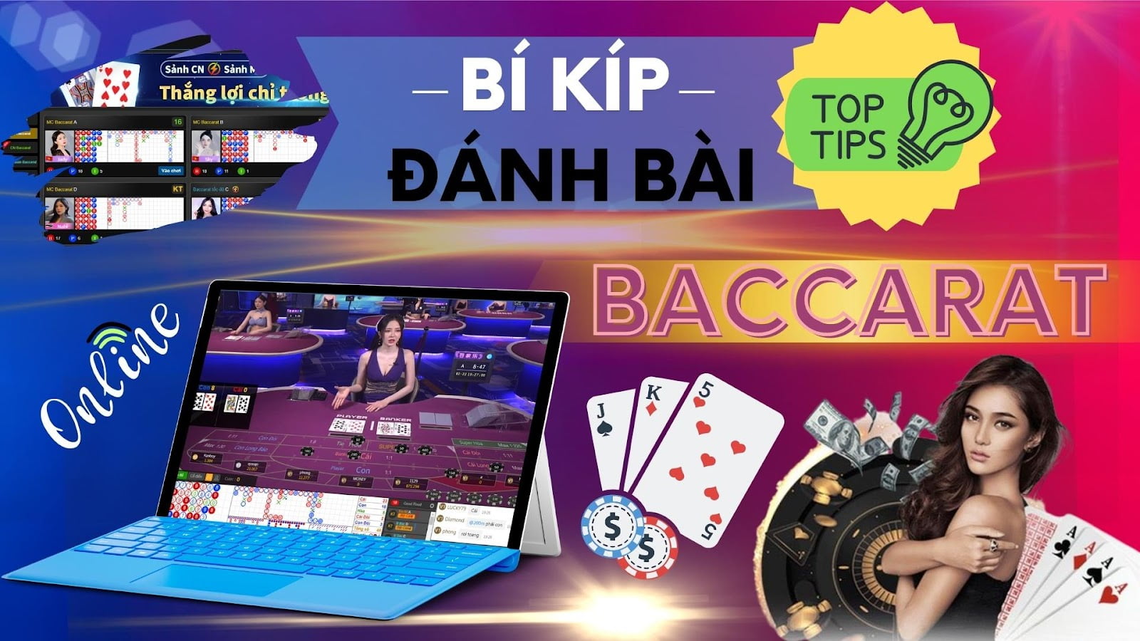 Cách chơi baccarat trực tuyến