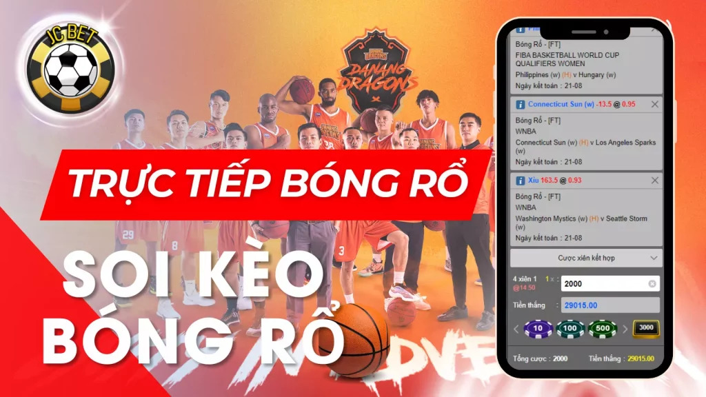 Trực tiếp bóng rổ hôm nay